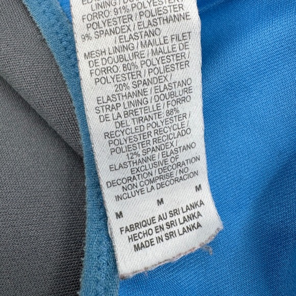 Nike Dri-Fit‎ Blue Racerback Sports Bra Medium Athletic Workout Gym - Picture 3 of 6